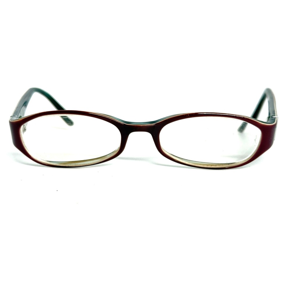 Coach‎ Adelle 534 Eyeglasses Plum Teal Oval Frames 135 Womens Eyewear